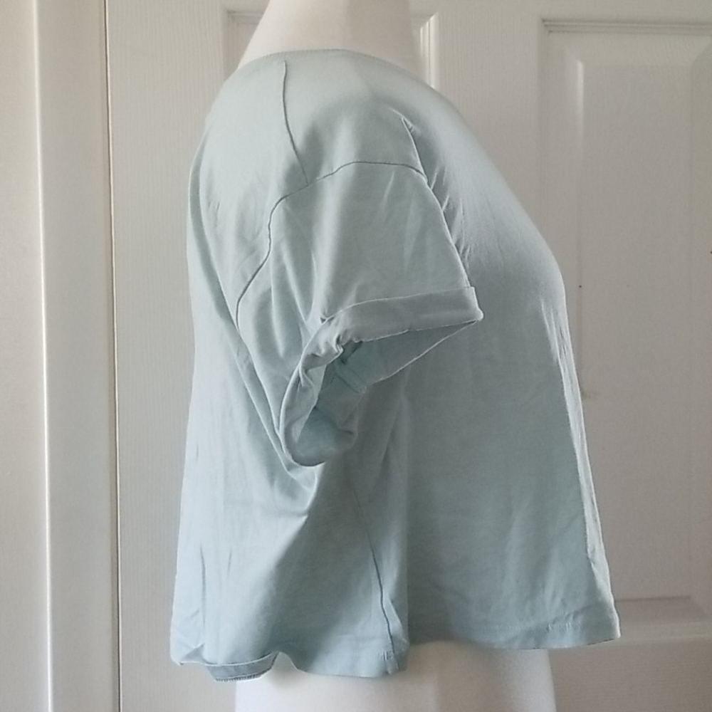 H&M basic Blue crop top - Picture 4 of 6